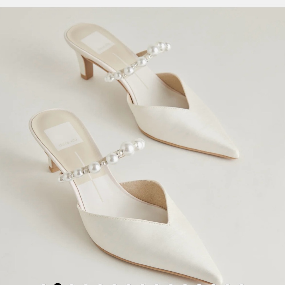 Dolce Vita Cream Pearl Heels